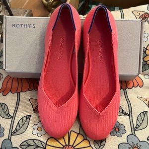 Rothy’s Grapefruit “The Flat” Size 10 NWT Retired Color